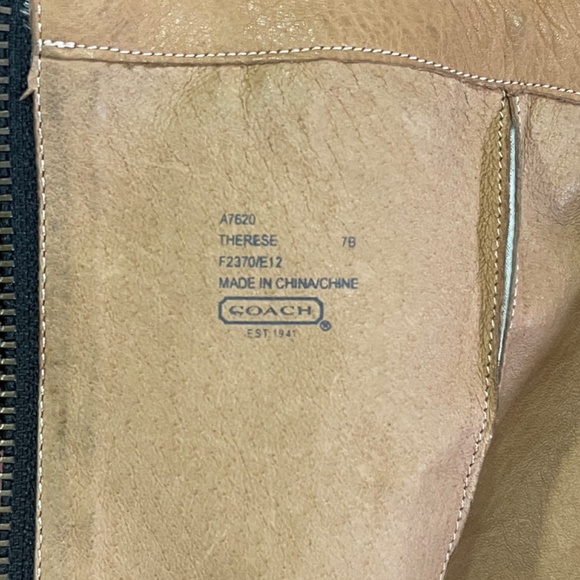 Coach Black Suede Therese Fringe Knee High Boots Size 7 - Picture 9 of 12